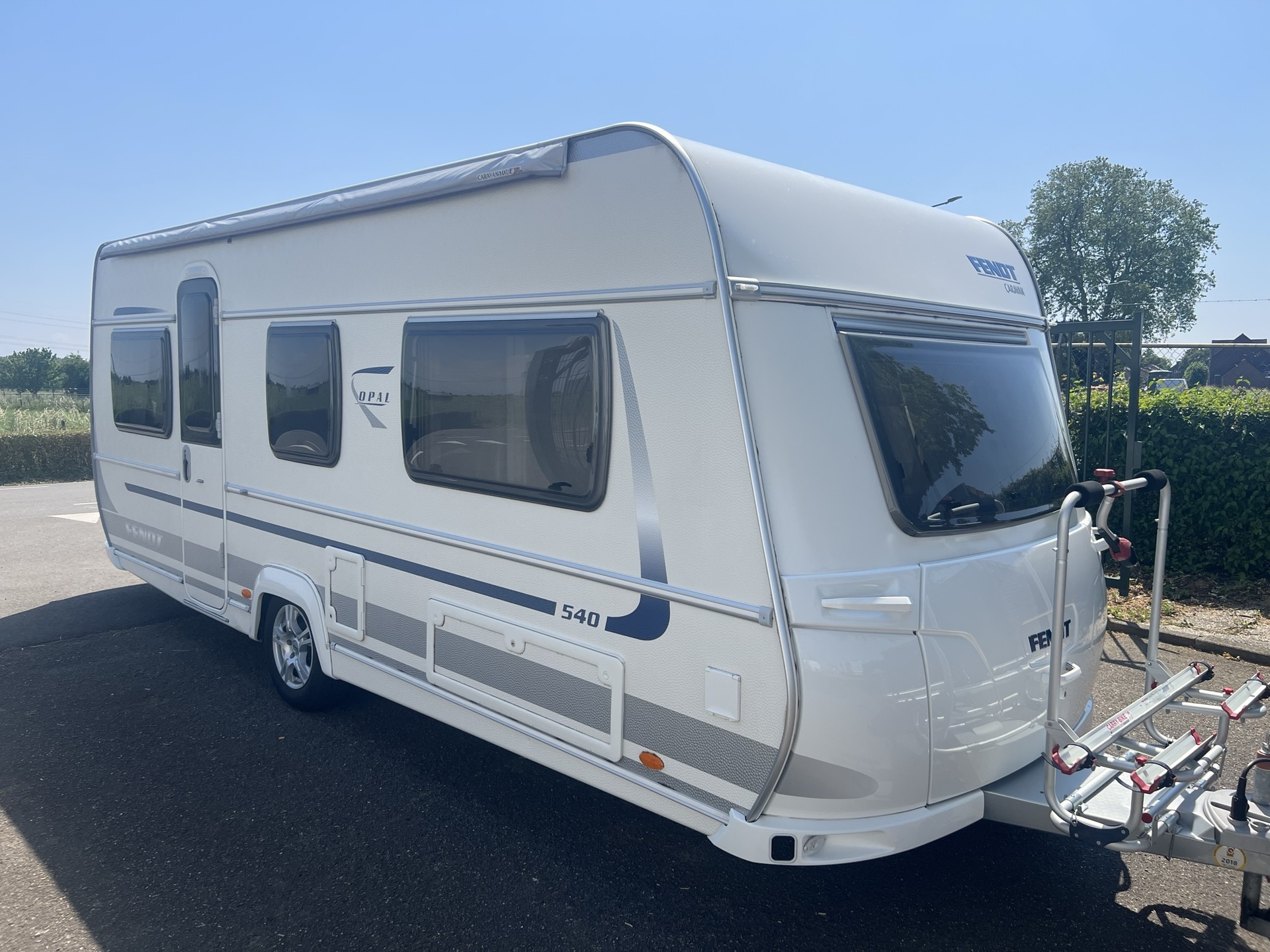 Fendt Opal 540 TG - enkele bedden - mover- luifel - fietsdrager