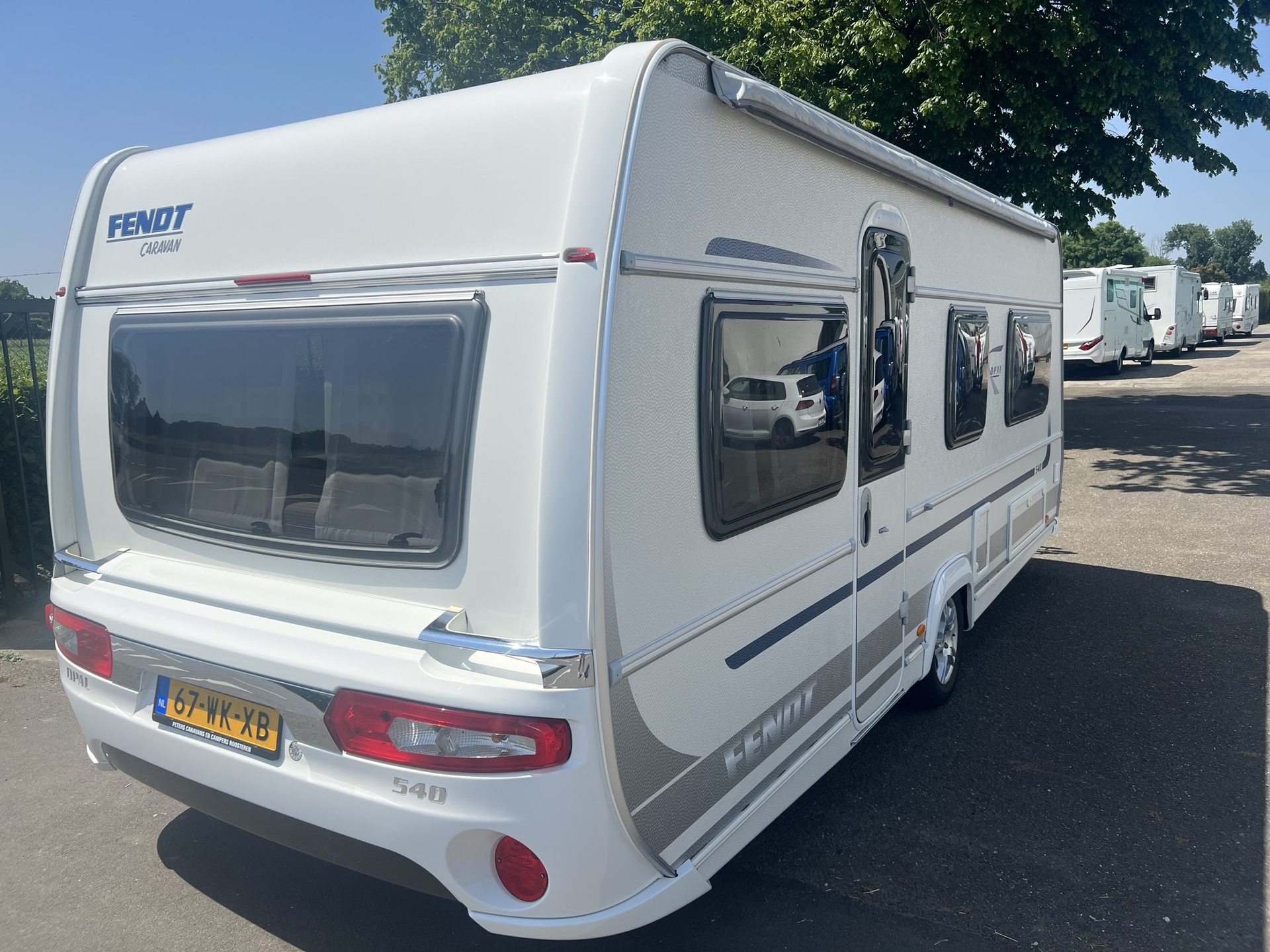 Fendt Opal 540 TG - enkele bedden - mover- luifel - fietsdrager