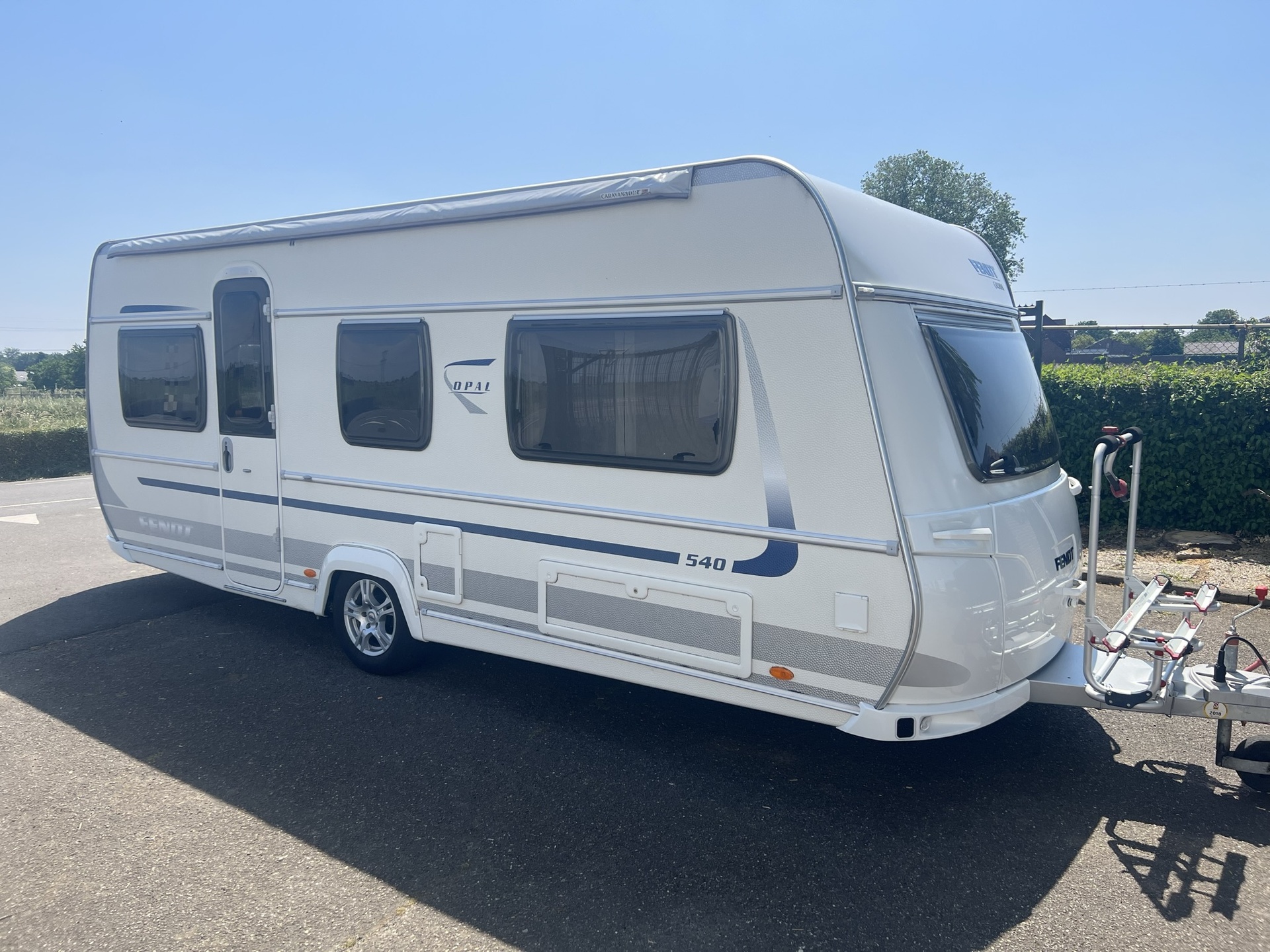 Fendt Opal 540 TG - enkele bedden - mover- luifel - fietsdrager