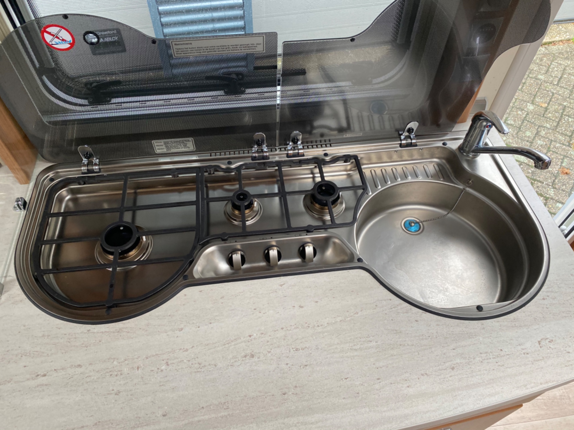 Fendt Saphir 465 TG 2017 mover en Luifel Nieuwstaat