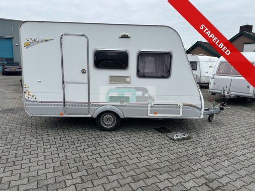 Sterckeman 370DD 2008 met stapelbed. lichtgewicht