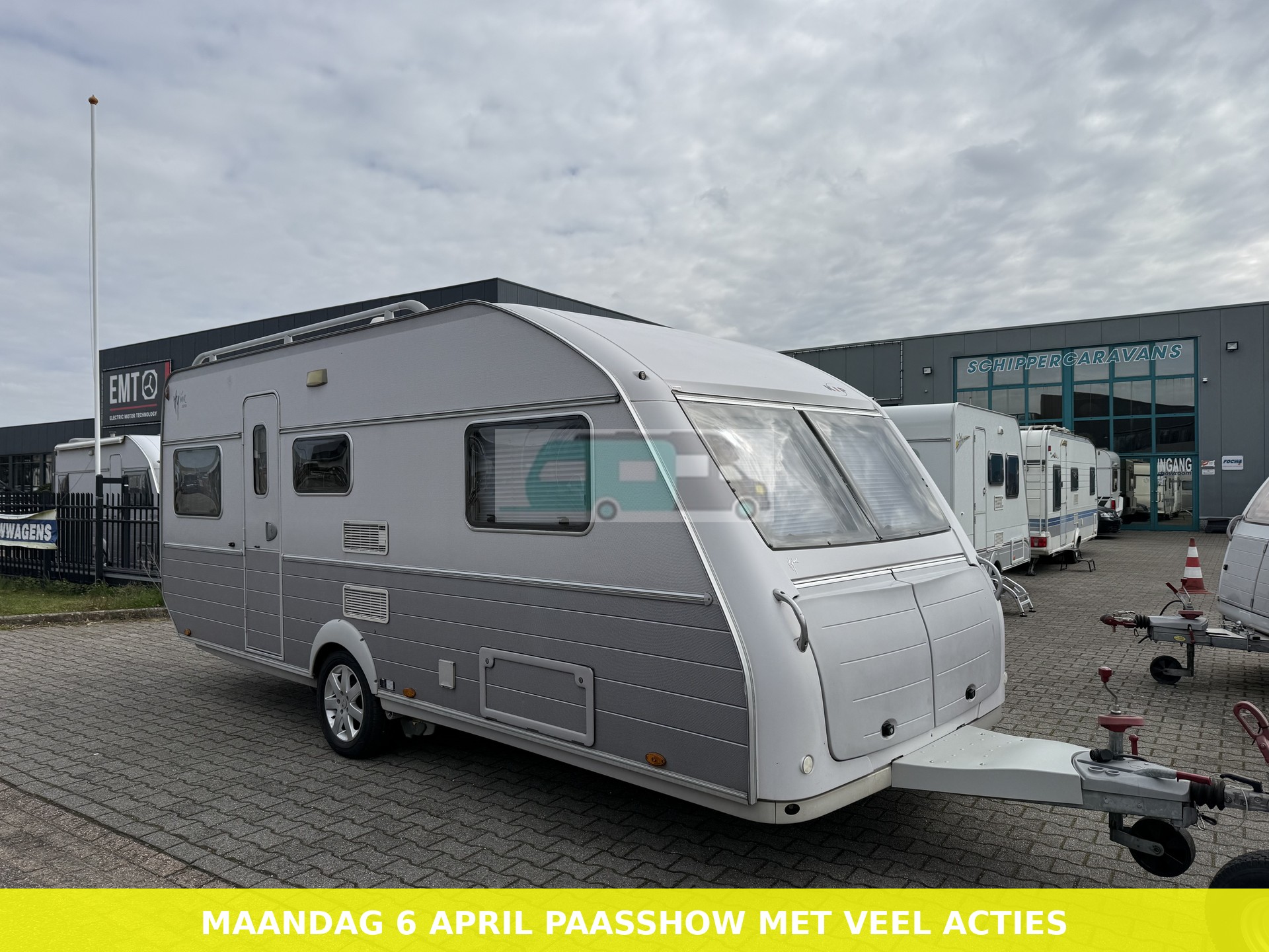 KIP hyline 53 TDB mover,airco, voortent