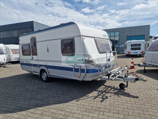 FENDT platin 470 TF Mover, voortent, fietsendrager