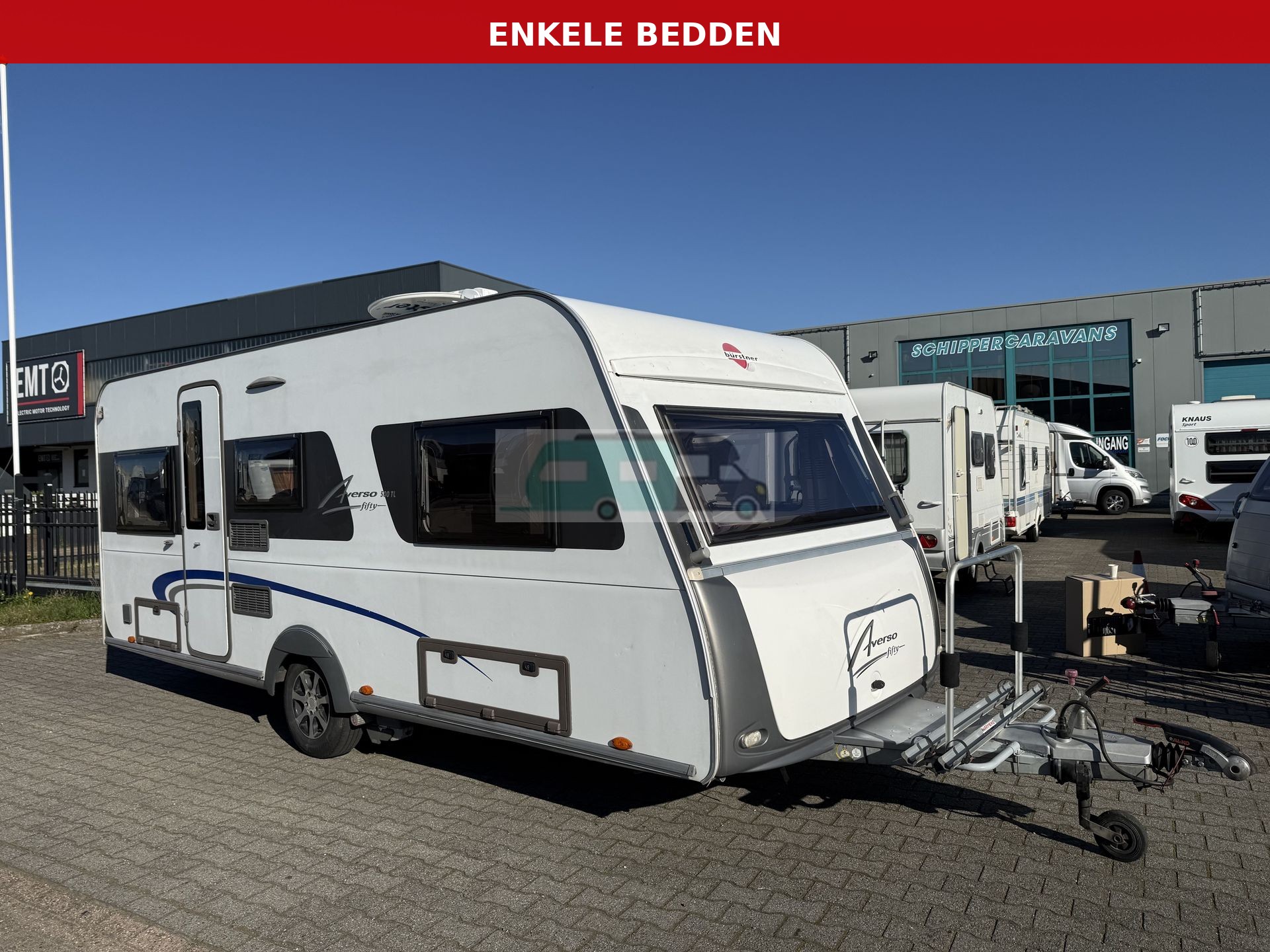 BUERSTNER AVERSO  fifty 500 TL Enkele bedden, Mover, luifel Unico
